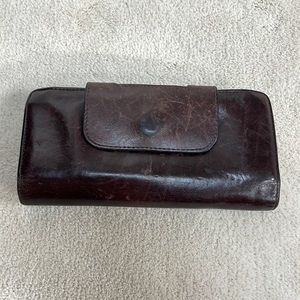 Brown leather Hobo wallet